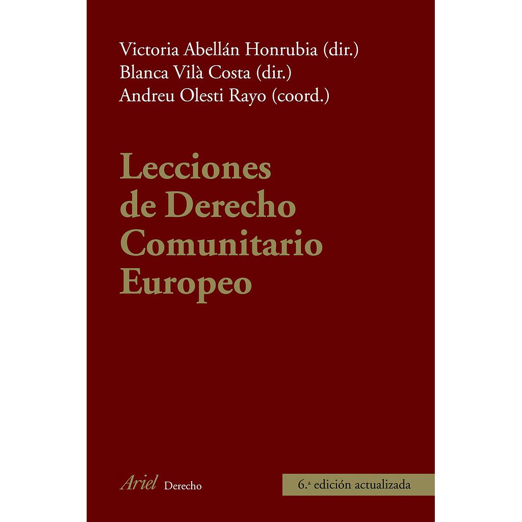 Lecciones de Derecho Comunitar