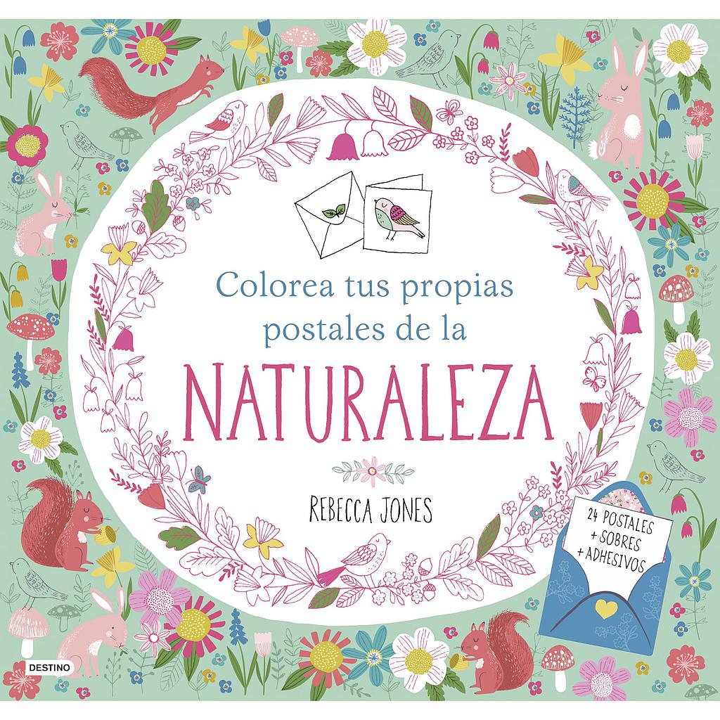 Colorea tus propias postales de la naturaleza
