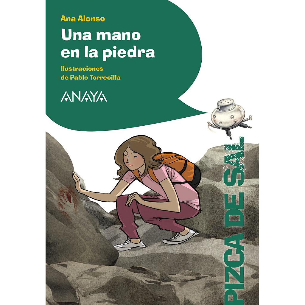 Una mano en la piedra