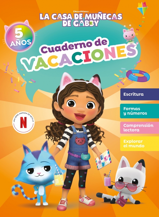 La casa de muñecas de Gabby. Cuaderno de vacaciones - 5 años