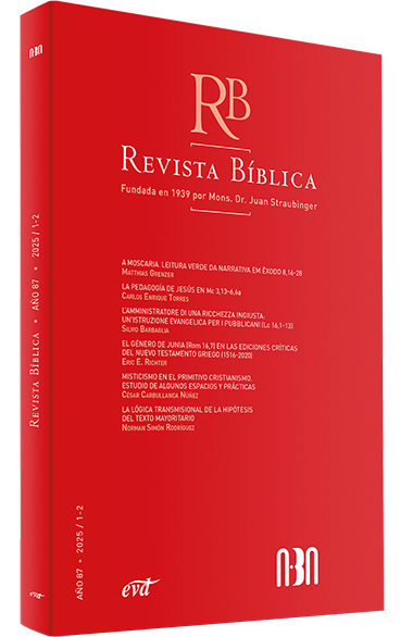 Revista Bíblica 2025/1-2 - Año 87