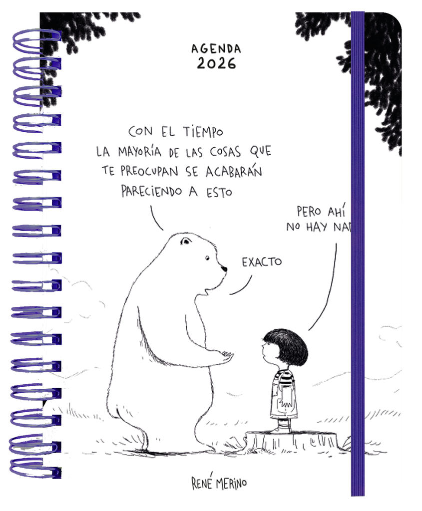 Agenda anual semanal 2026 René Merino
