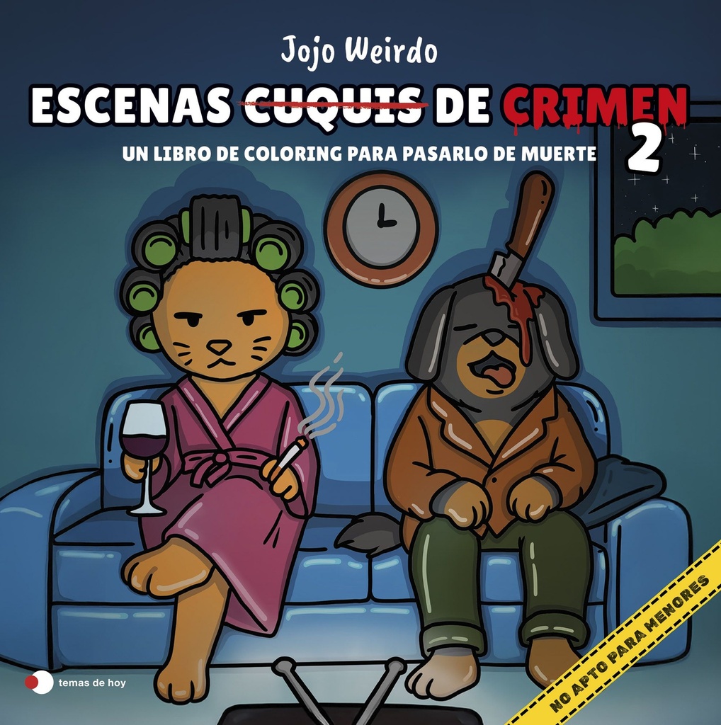 Escenas cuquis de crimen 2: Un libro de coloring para pasártelo de muerte