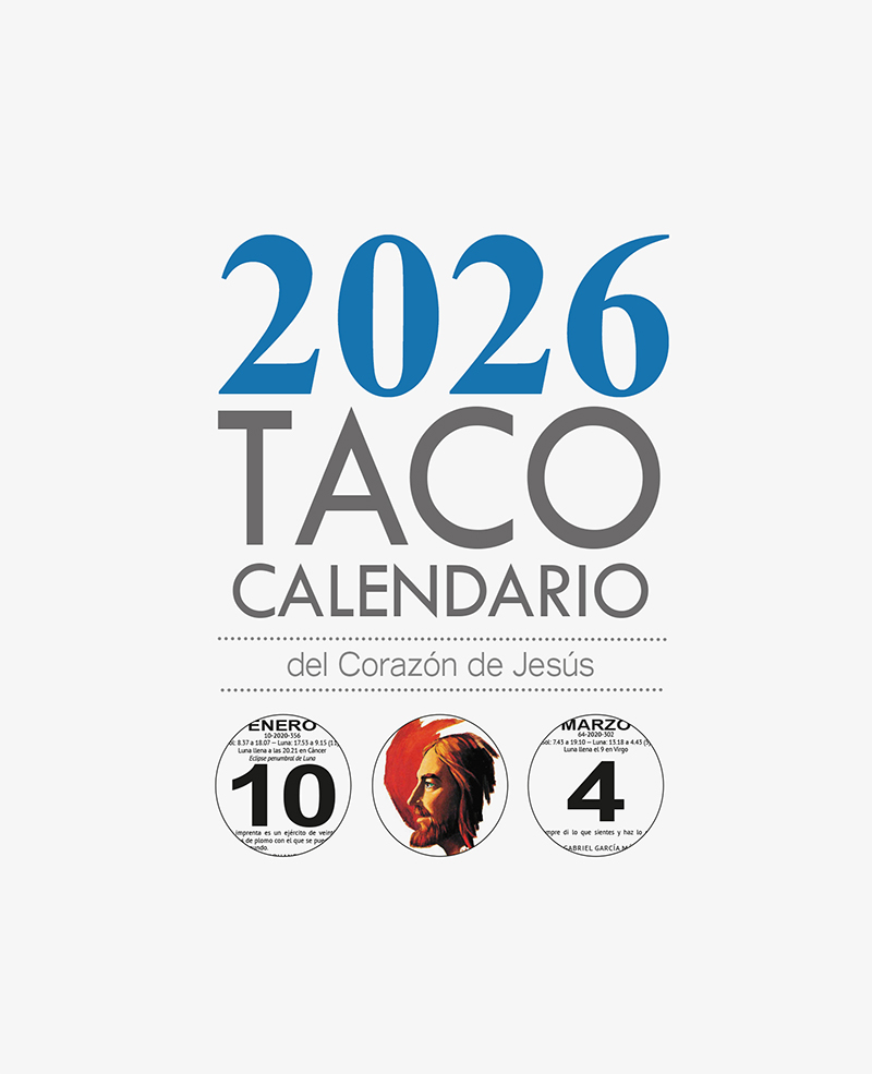 Taco Calendario del Corazón de Jesús - Mesa Sgdo. Corazón - 2026