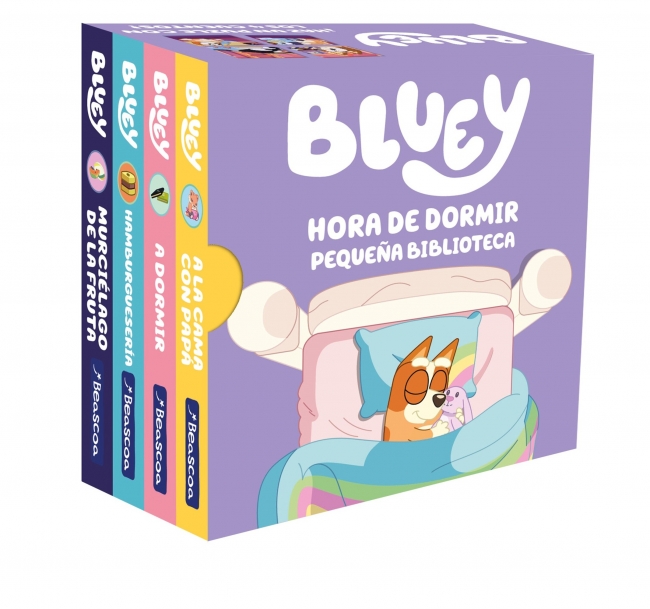 Bluey. Libro juguete - Hora de dormir. Pequeña biblioteca (edición en español)