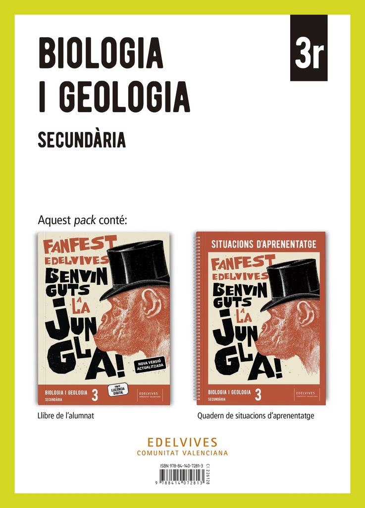 Projecte: FanFest. Biologia i Geologia 3 Secundària. Llibre de l'alumnat + Quadern