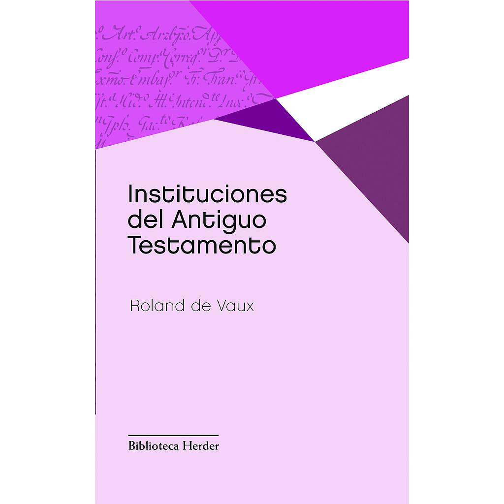 Instituciones del Antiguo Testamento