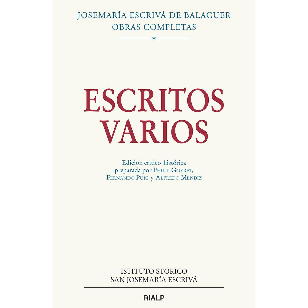 Escritos varios (1927-1974)