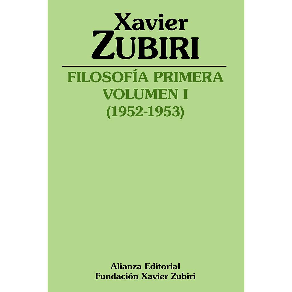 Filosofía primera (1952-1953)