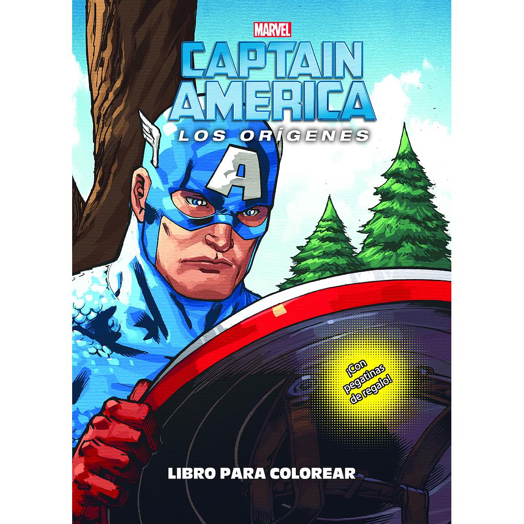 Capitán América. Los orígenes. Libro para colorear
