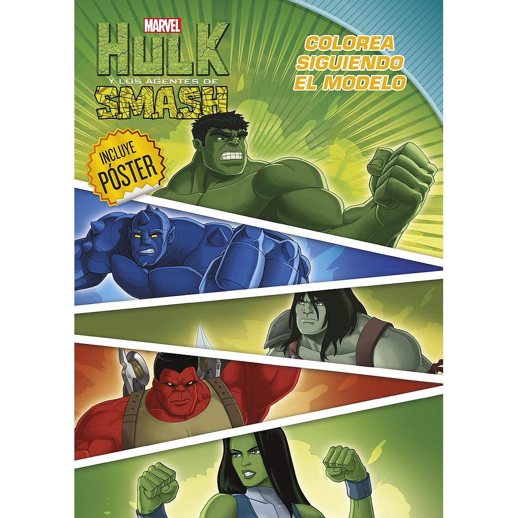HULK. COLOREA SIGUIENDO EL MODELO.