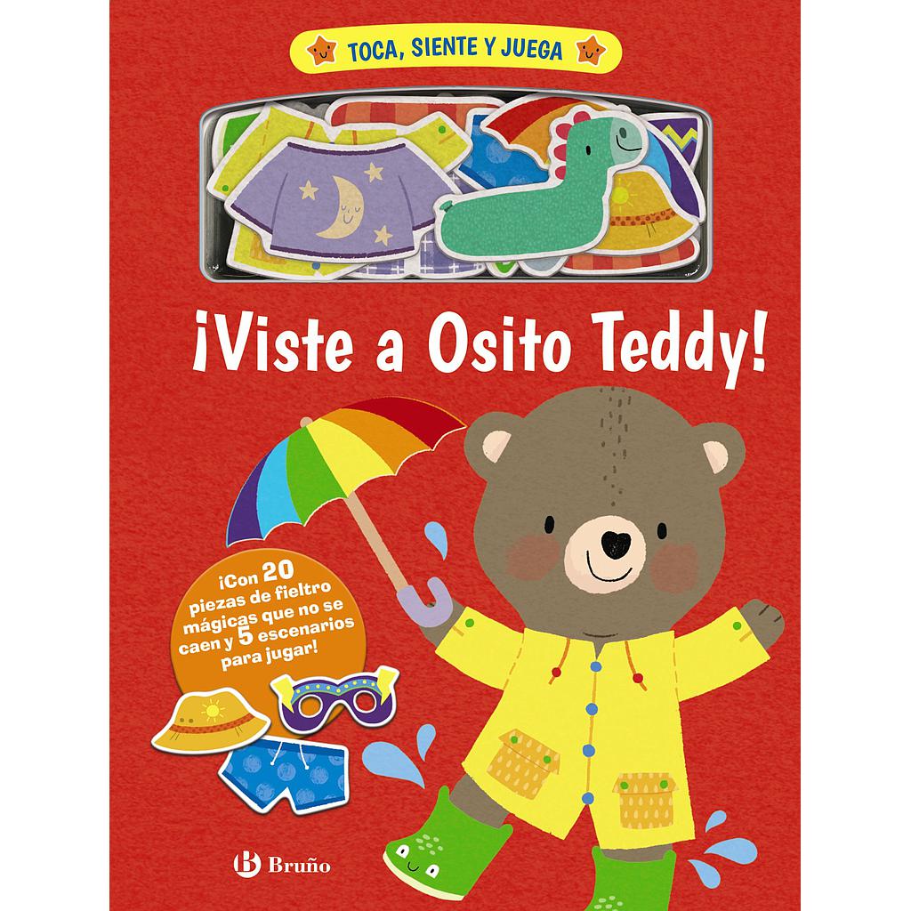 Toca, siente y juega. ¡Viste a Osito Teddy!