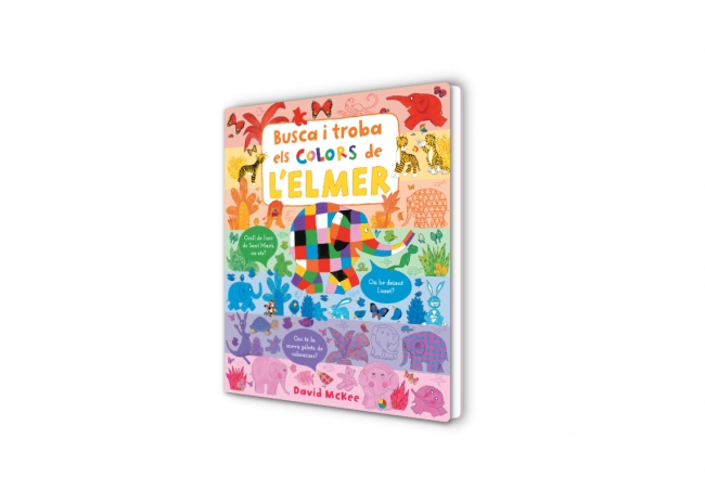 L'Elmer. Llibre de cartró - Busca i troba els colors de l'Elmer