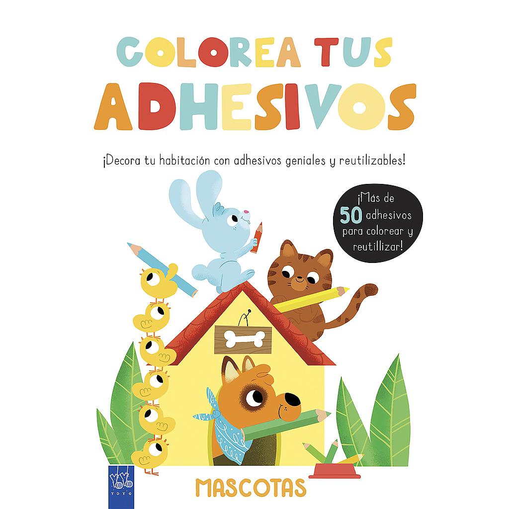 Colorea tus adhesivos. Mascotas