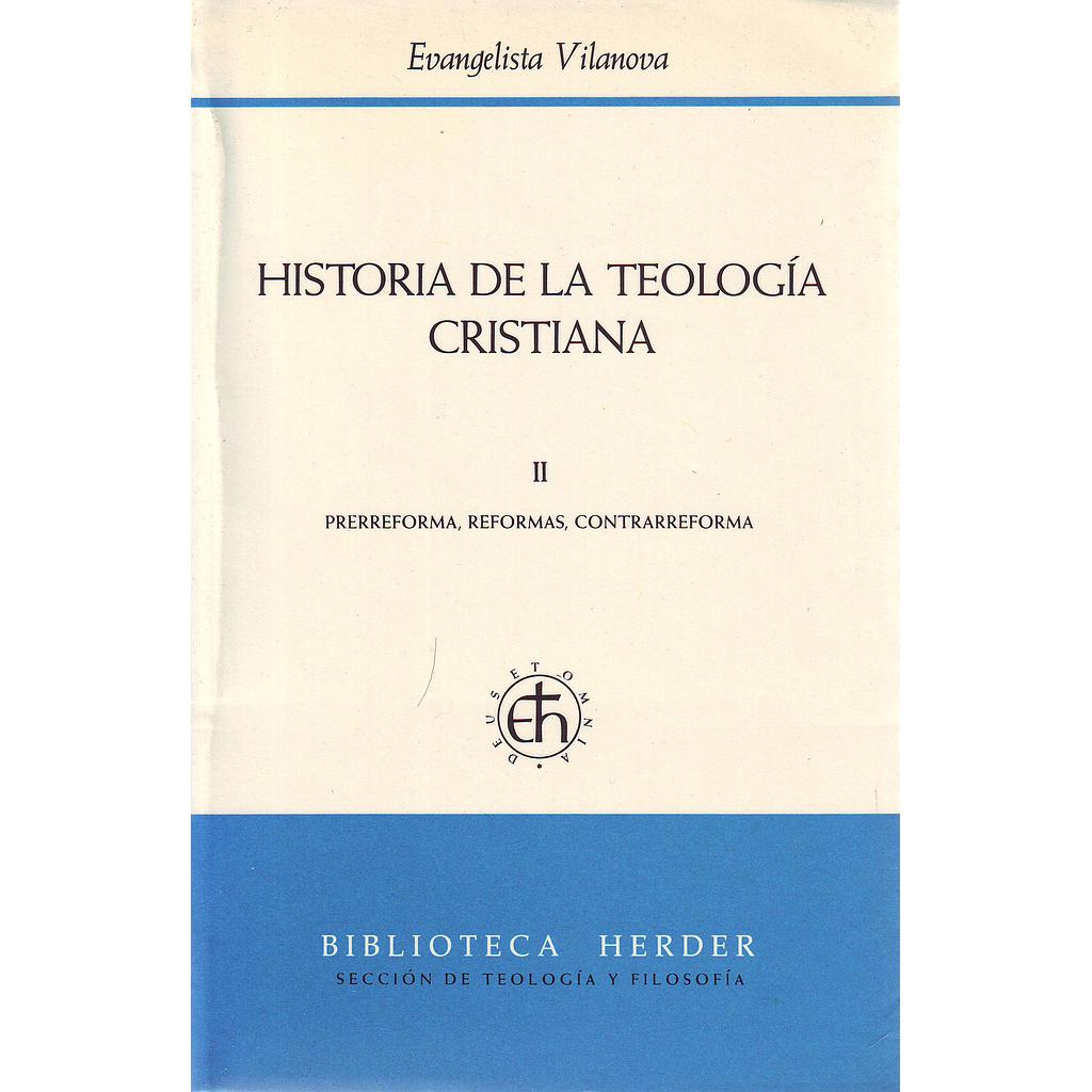 Historia de la teología cristiana II