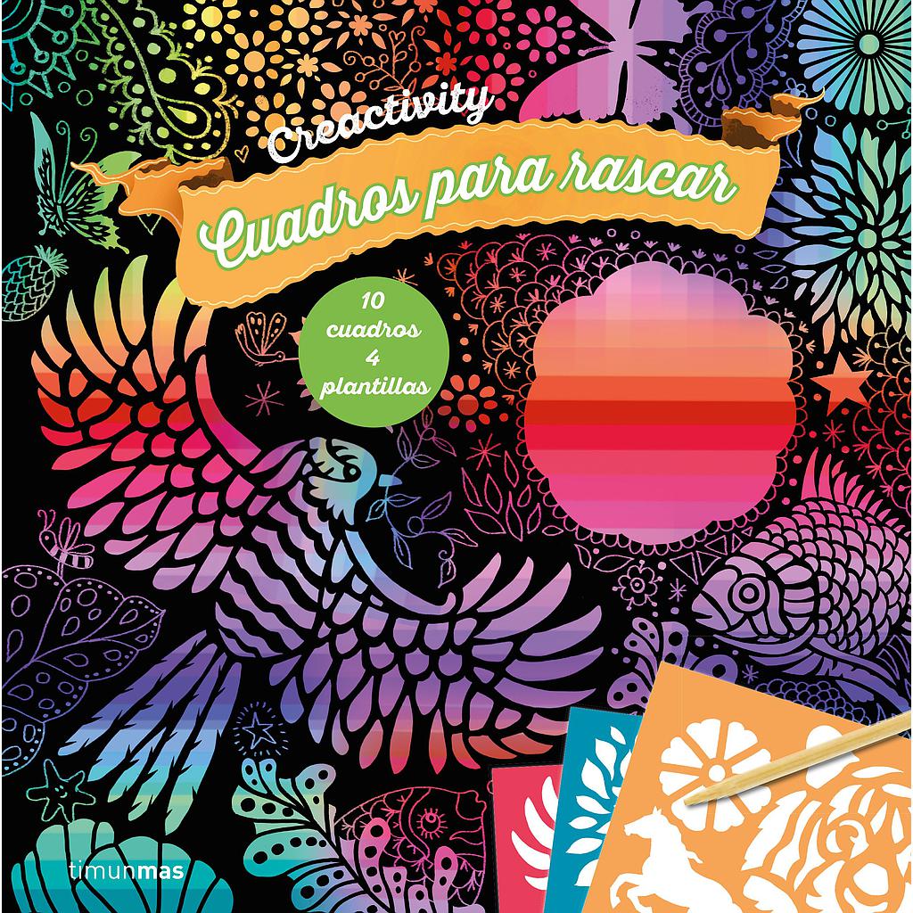 Creactivity. Cuadros para rascar. Arco iris