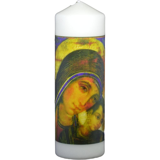 [8437001174812] Vela taco Virgen del Camino 7x20 cm caja individual