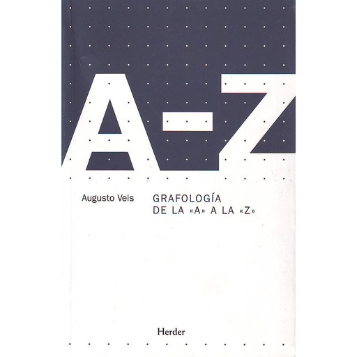 [9788425425080] Grafología de la "A" a la "Z"