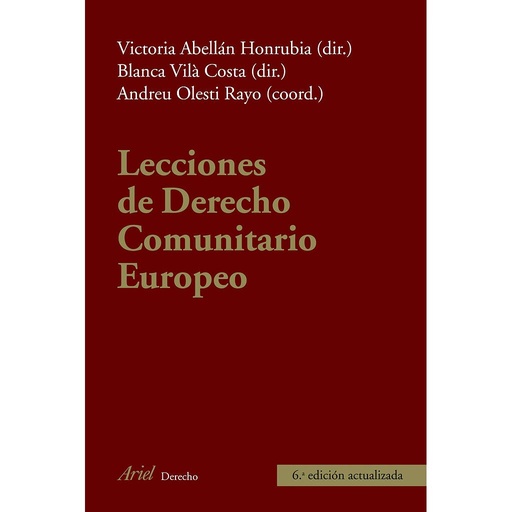 [9788434469655] Lecciones de Derecho Comunitar