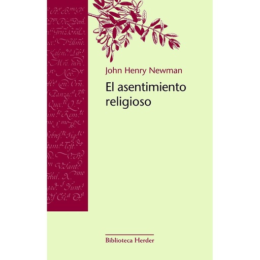 [9788425403569] El asentimiento religioso