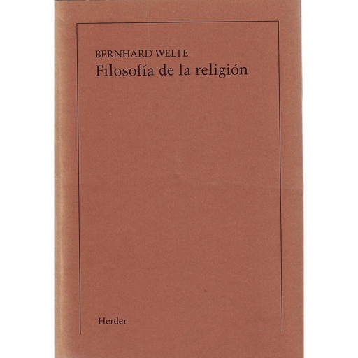 [9788425412547] Filosofía de la religión