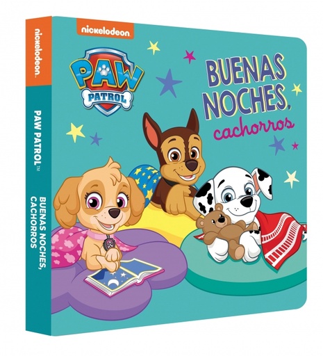 [9788448863692] Paw Patrol | Patrulla Canina. Libro de cartón - Buenas noches, cachorros