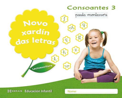 Novo xardín das letras. Consoantes 3. Pauta