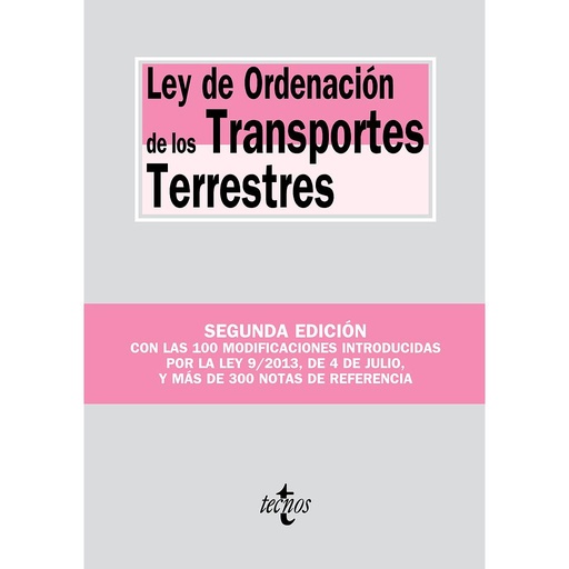 [9788430959952] Ley de Ordenación de los Transportes Terrestres
