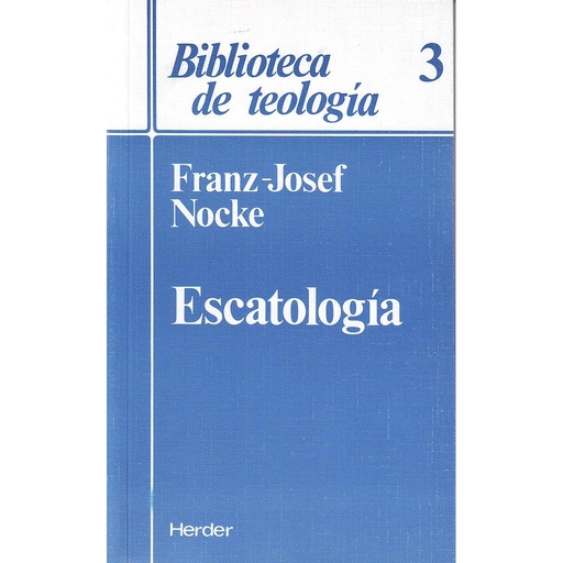 [9788425414206] Escatología