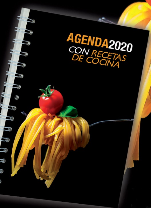 Agenda 2020 con recetas de cocina
