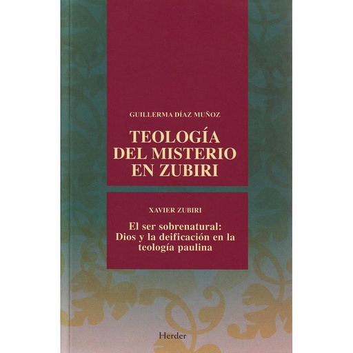 [9788425425455] Teología del misterio en Zubiri