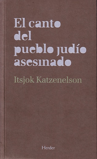 [9788425425769] El canto del pueblo judío asesinado