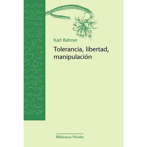 [9788425407345] Tolerancia, libertad, manipulación