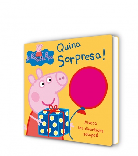 [9788448832391] Peppa Pig. Llibre de cartró amb solapes - Quina sorpresa!