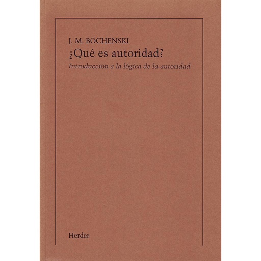 [9788425410598] ¿Qué es autoridad?
