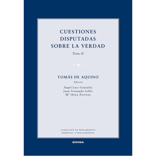 [9788431331122] CUESTIONES DISPUTADAS SOBRE LA VERDAD II