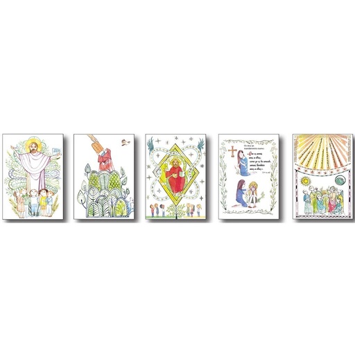 [8425402439883] Tarjetas para las entregas  en el proceso catequético de iniciación cristiana