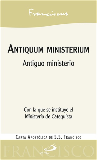 [9788428560382] Antiquum ministerium