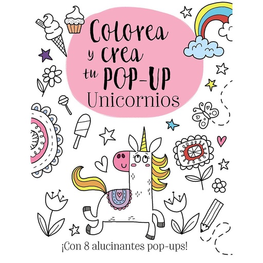 [9788469626009] Colorea y crea tu pop-up. Unicornios