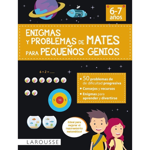 [9788418882869] Enigmas y problemas de mates para pequeños genios (6-7 años)