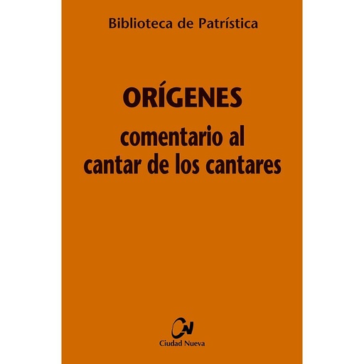 [9788497151146] Comentario al Cantar de los Cantares