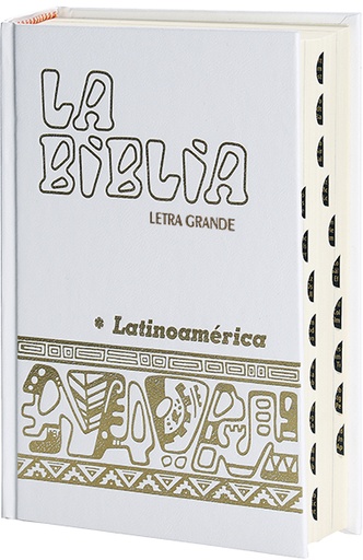 [9788499452678] La Biblia Latinoamérica [letra grande] cartoné blanca, con uñeros