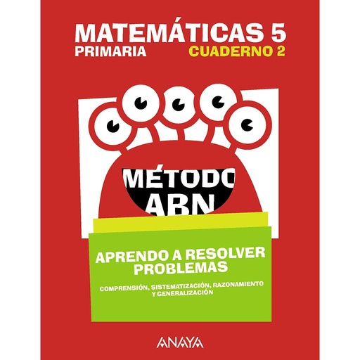 [9788469843802] Matemáticas 5. Método ABN. Aprendo a resolver problemas 2.