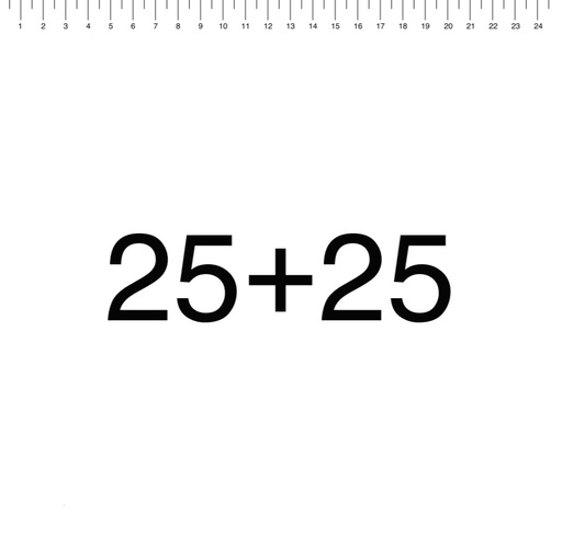 25+25