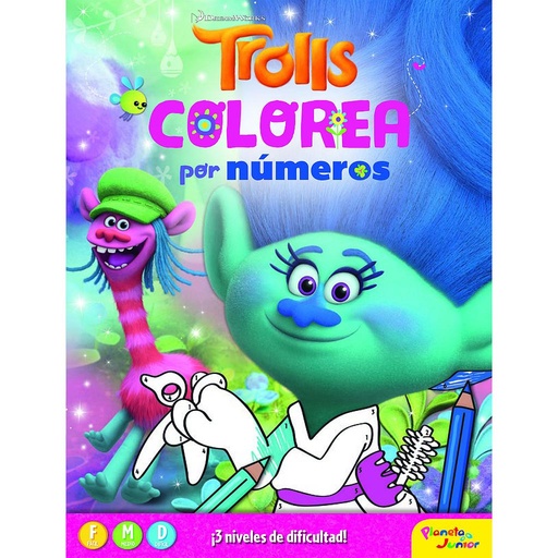 [9788408172390] Trolls. Colorea por números
