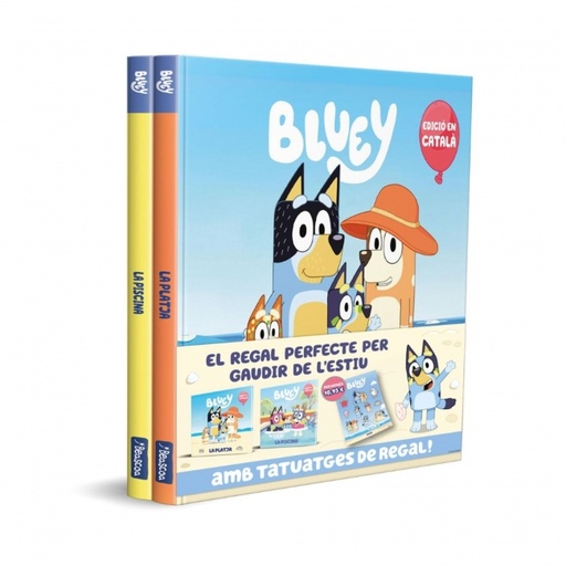Bluey. Un conte - A la platja! A la piscina! Pack amb dos llibres de la Bluey per gaudir de l'estiu