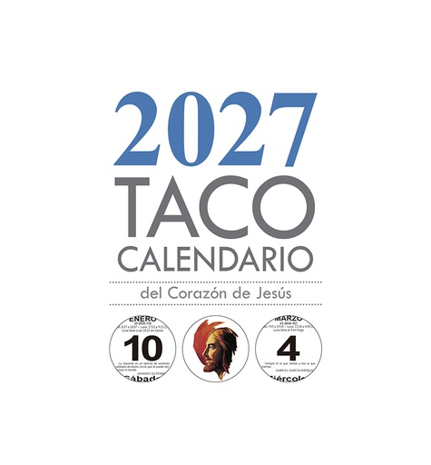 Taco Calendario del Corazón de Jesús - Mesa Sgdo. Corazón - 2027