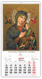 Calendario de pared lámina Española Pequeño 2027