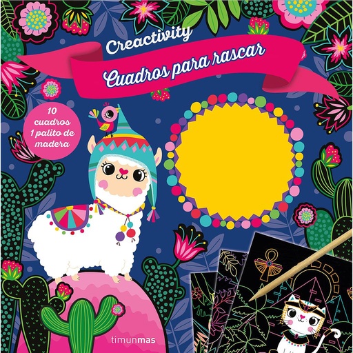 [9788408207818] Creactivity. Cuadros para rascar. Animalitos