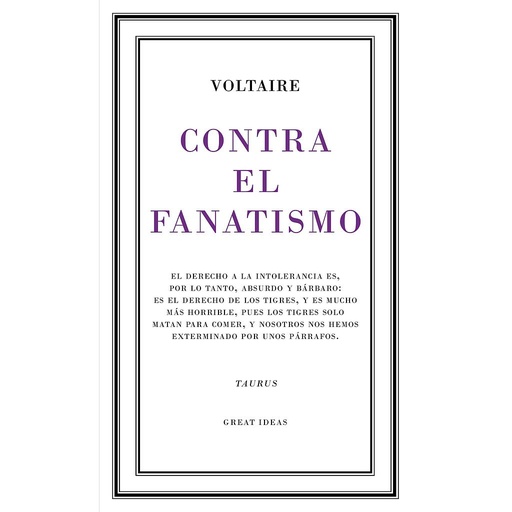 [9788430617265] Contra el fanatismo religioso (Serie Great Ideas 39)